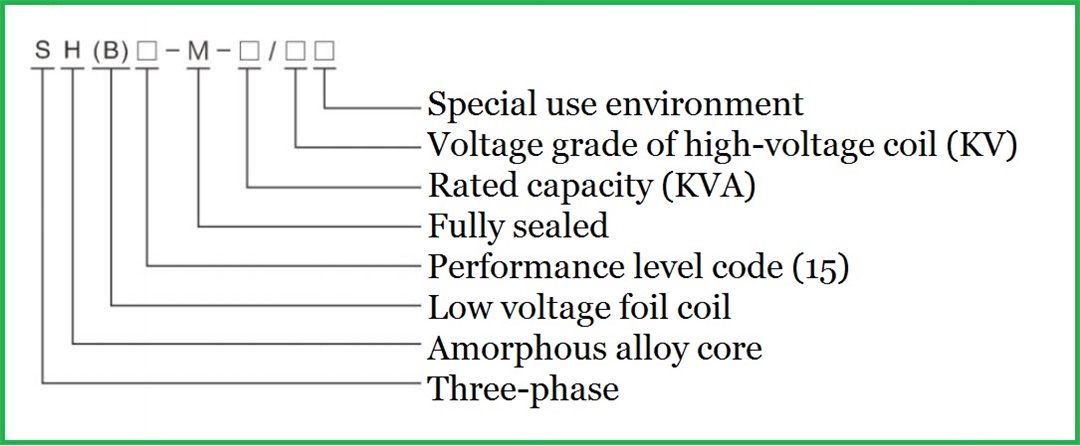 Amorphous alloy oil immersed transformer