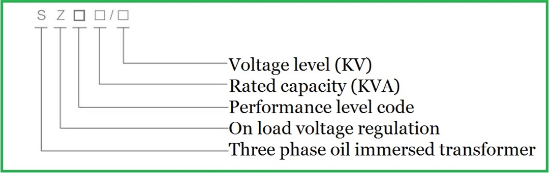 Three phase on load voltage regulating oil immersed power transformer