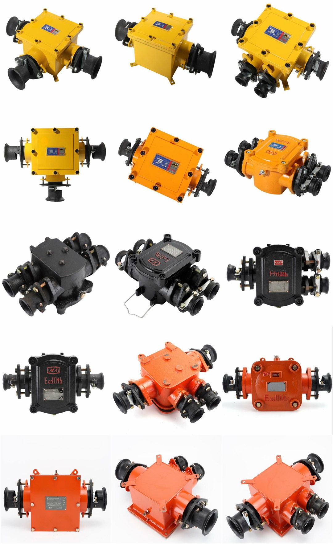 Mine explosion-proof low-voltage cable junction box