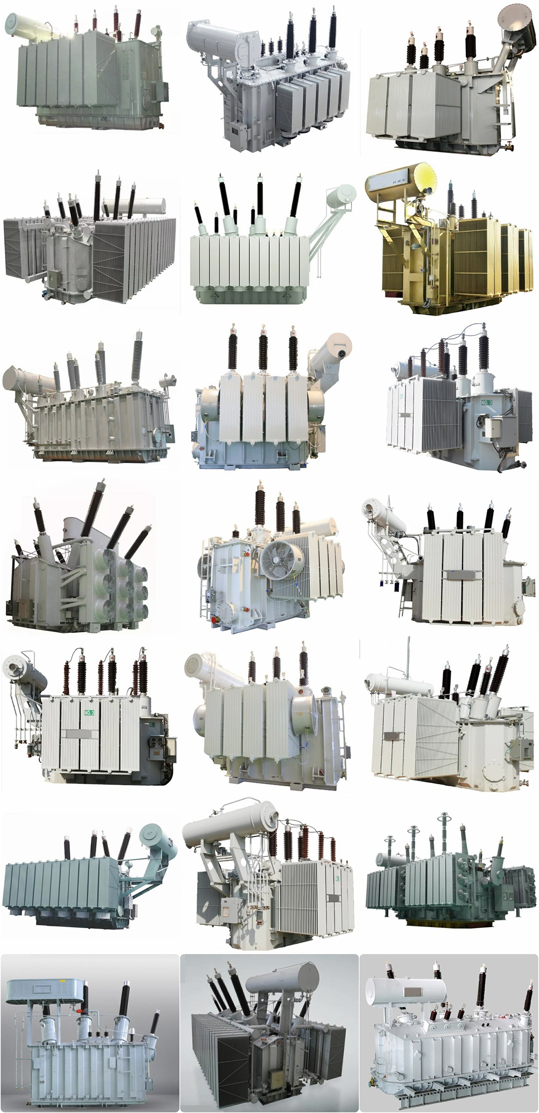 Three phase oil immersed on load voltage regulating power transformer