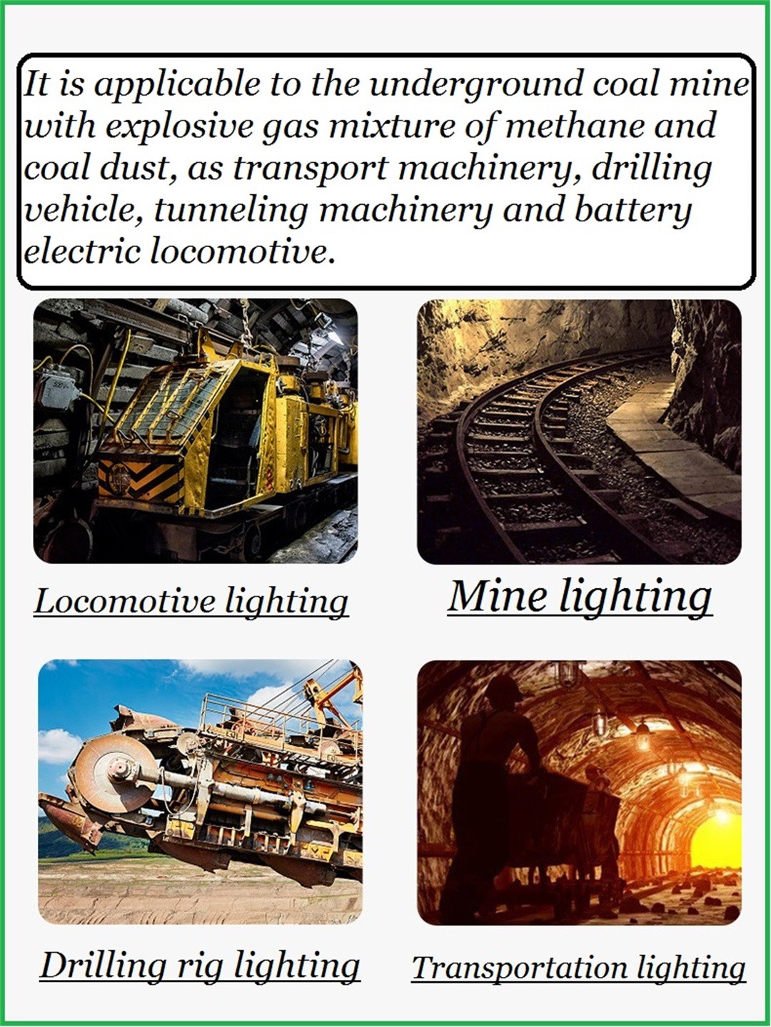 Mine explosion-proof LED locomotive lamp