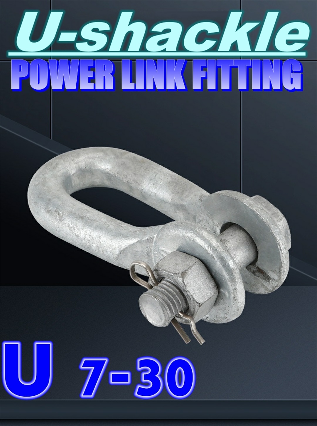 U shackle  Power link fittings for overhead lines