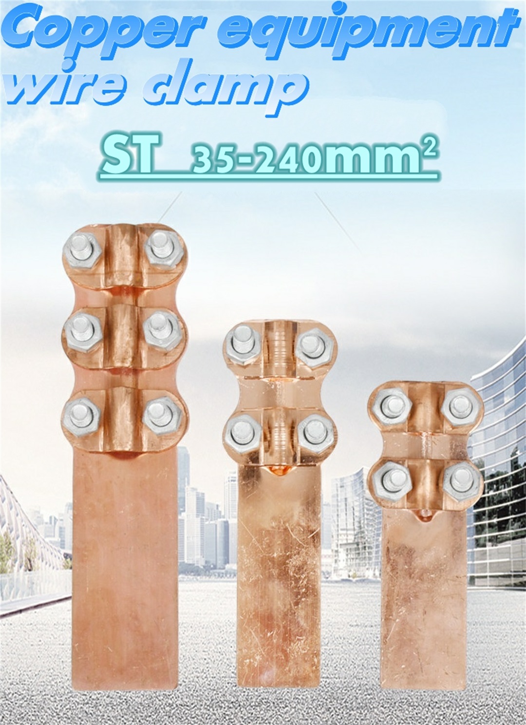 Copper equipment terminal wire clip