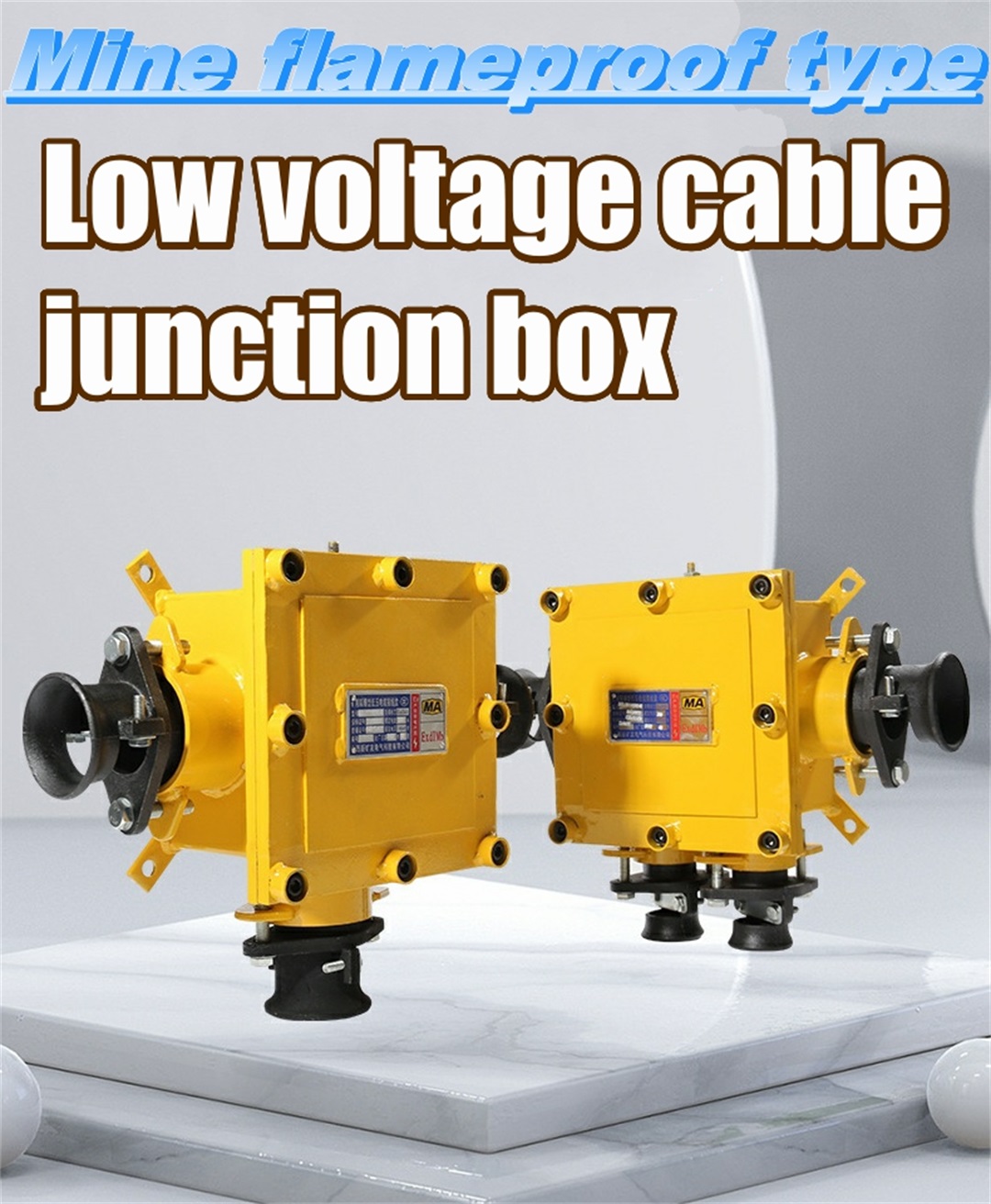 Mine explosion-proof low-voltage cable junction box