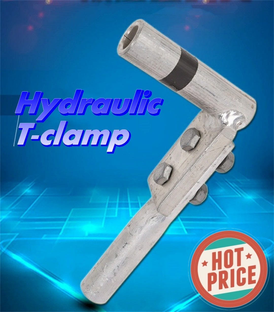 hydraulic T-clamp electric power fitting