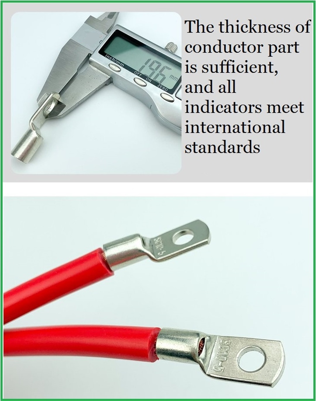 peephole copper connecting terminal  cable lugs