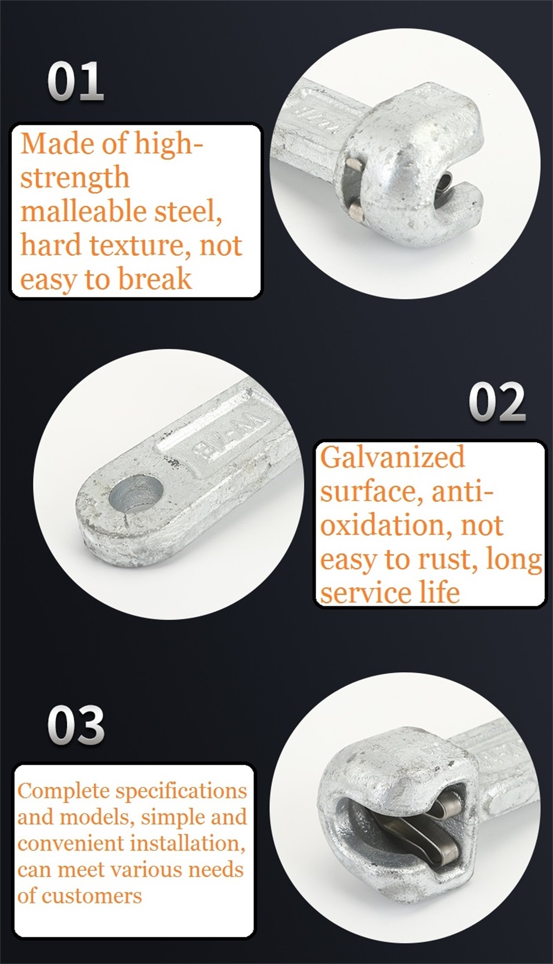 Socket clevis  Power link fitting