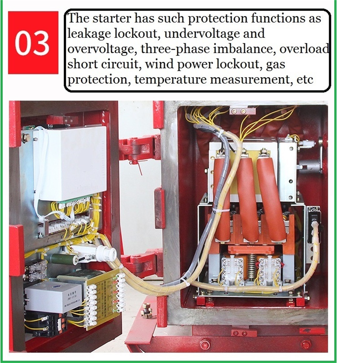 Mine vacuum electromagnetic starter