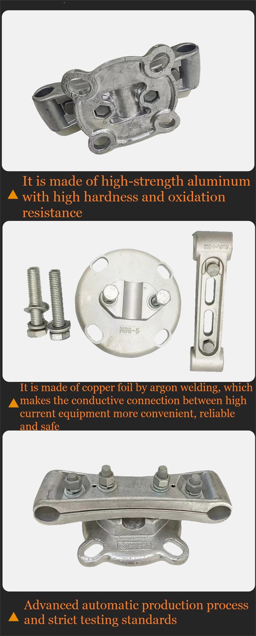 Busbar fixing clamp Substation fitting