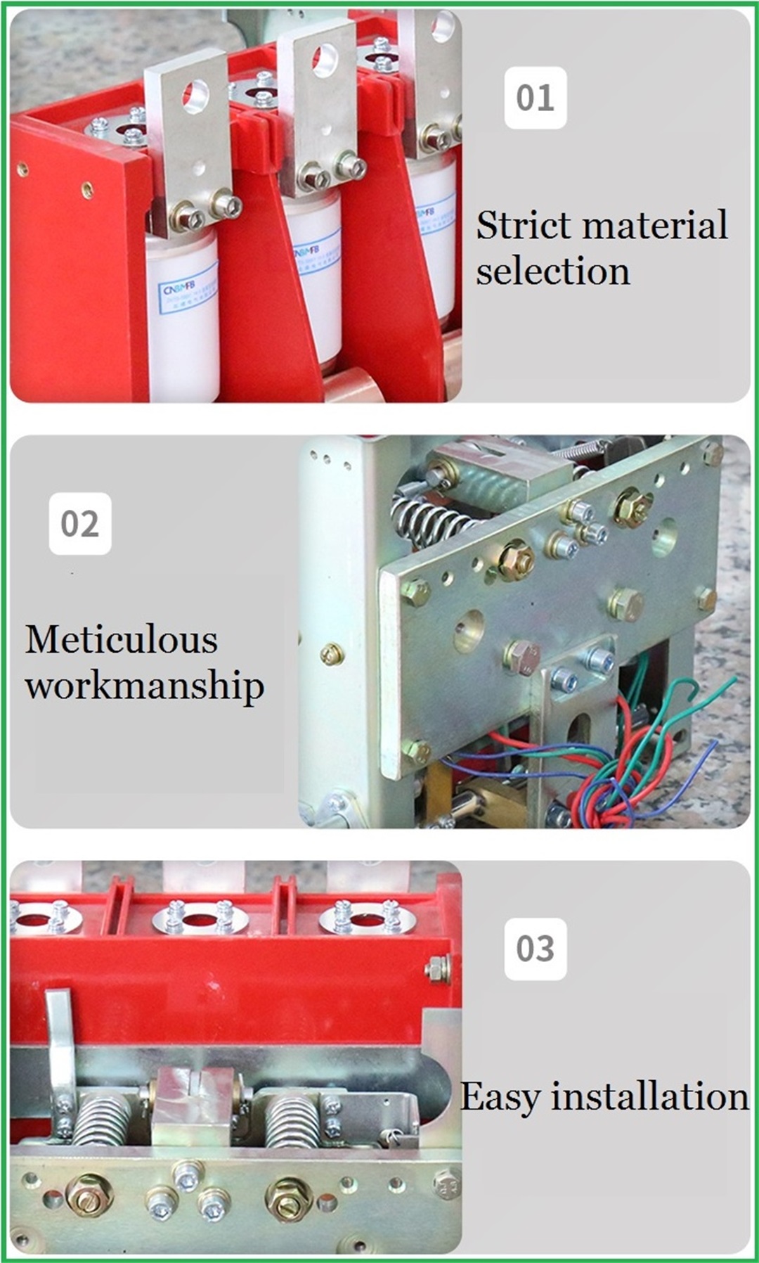 Low voltage AC vacuum circuit breaker for mining