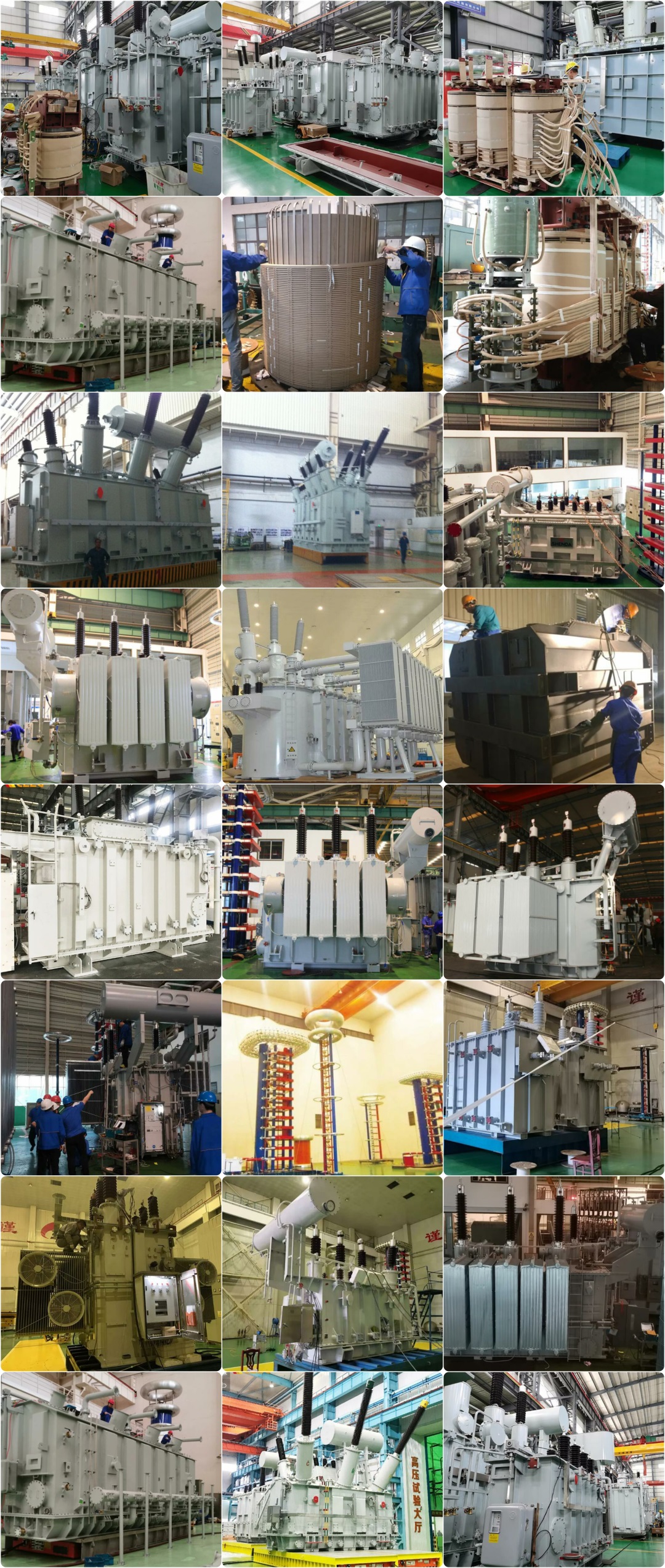 Three phase oil immersed on load voltage regulating power transformer